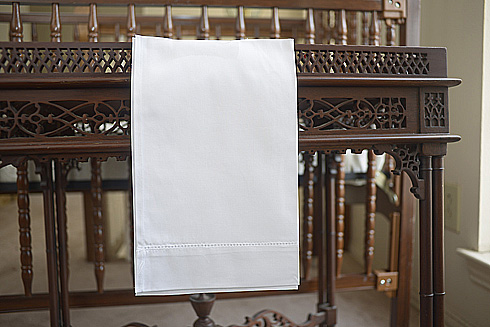 Cotton Hemstitch Guest Towel. Extra Heavy Weight Cotton. - Click Image to Close